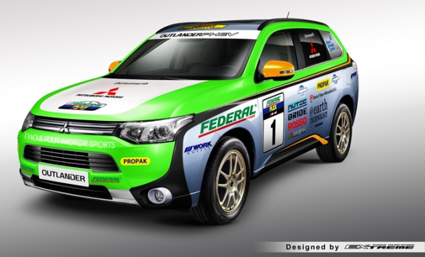 Mitsubisho will run an Outlander PHEV on Asia Cross Country Rally
