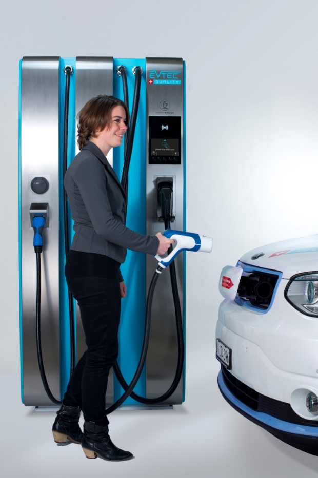 Swiss superfast charging station for electric vehicles