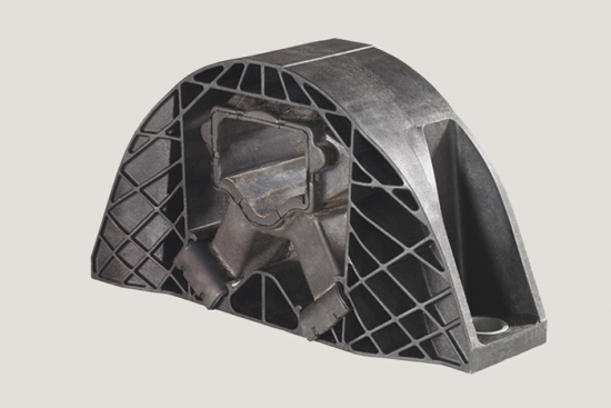 ZF developed lightweight plastic passenger car engine mount