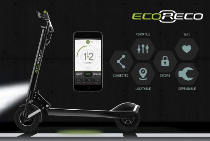 EcoReco Modelo R, un patinete eléctrico inteligente