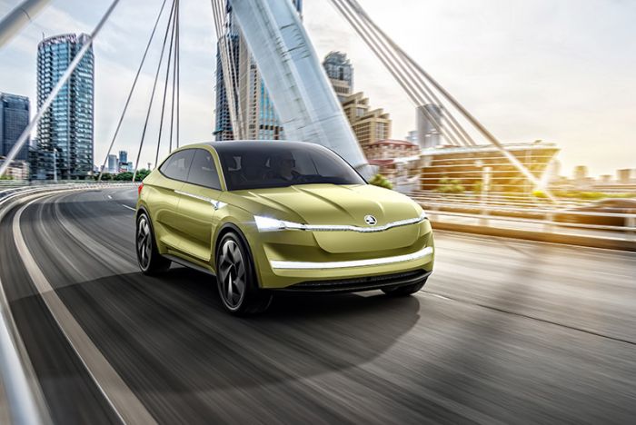 Skoda presents electric vehicle at Shanghai Motor Show