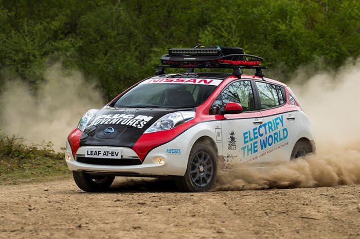 Nissan Leaf AT-EV enters Mongol Rally
