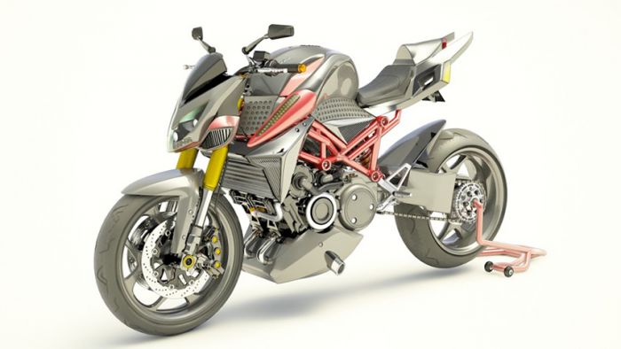 Furion, hybrid motocycle with rotary engine