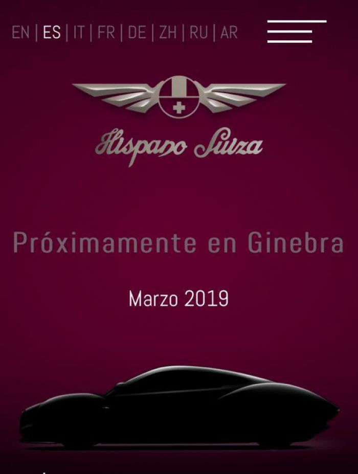 The electric Hispano-Suiza at Geneva Motor Show