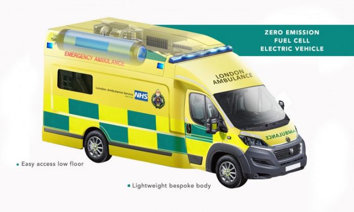 Ambulancia de hidrógen con pila para Londres