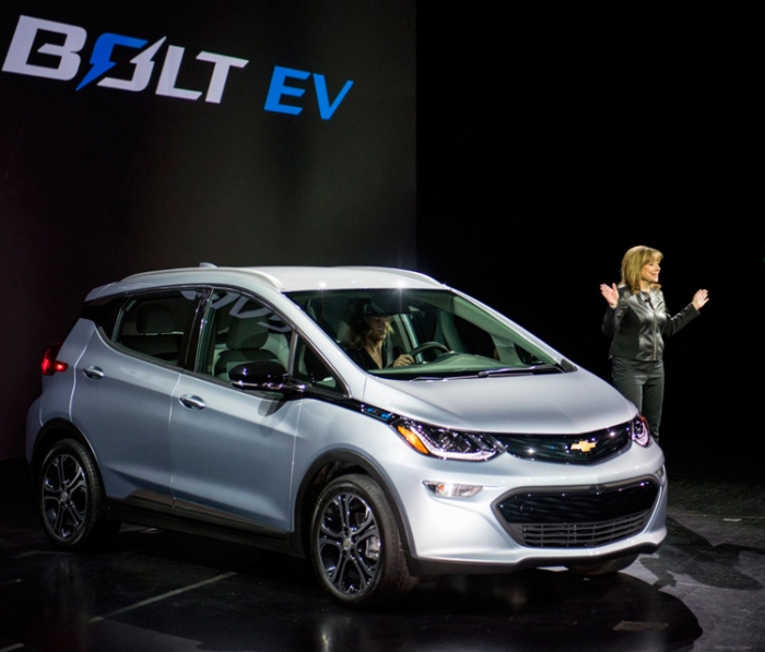 Chevrolet Bolt electric car with 200 miles range