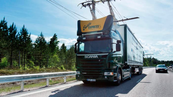 Autopista eléctrica de prueba en Suecia