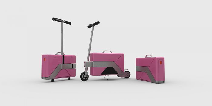 Commute Case, el maletín que se transforma en e-scooter