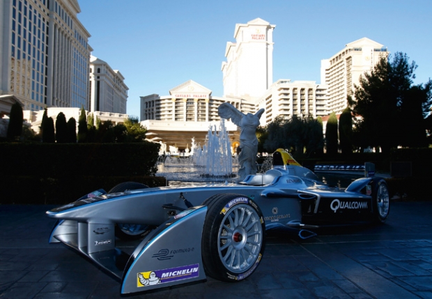 Spark-Renault Electro Fórmula - demostración en las calles de Las Vegas