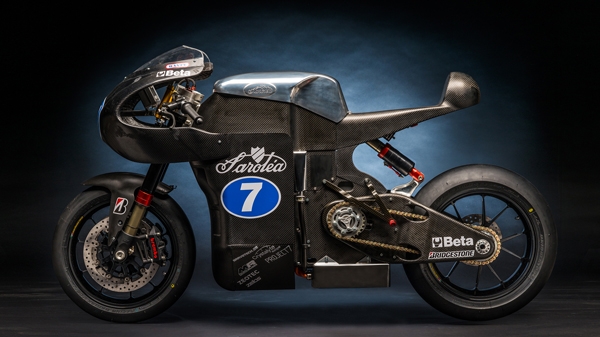 Sarolea SP7 electric superbike with Bridgestone