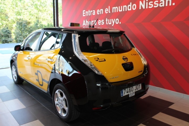 Nissan Leaf taxi en Barcelona