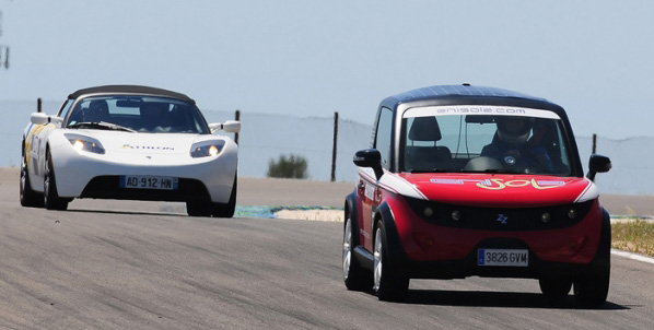 Carrera de coches eléctricos en el Circuito de Catalunya