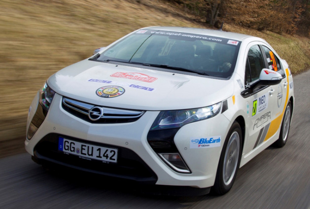 El Opel Ampera gana el Rallye Monte Carlo