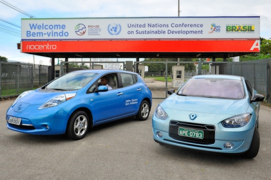 RIO+20 en Brasil con coches eléctricos