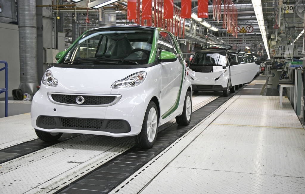 El Smart Electric Drive en producción