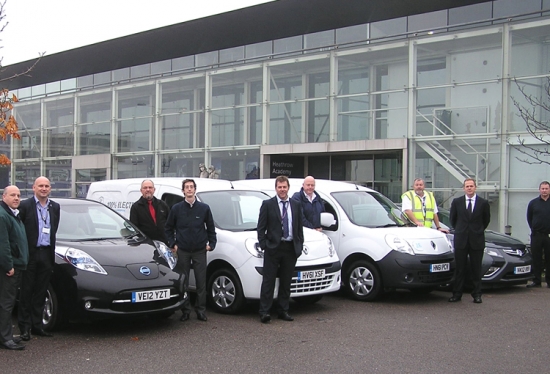 Heathrow use test electric cars