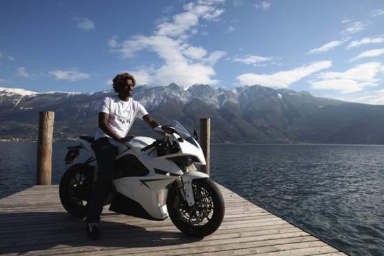 Electric motorbike CRP Energica with ABS