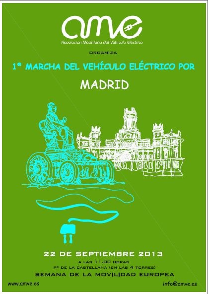 1º Marcha del Vehículo Eléctrico por Madrid